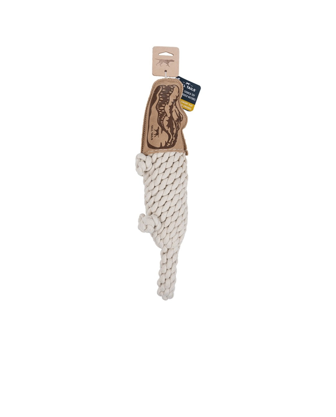Tall Tails Dog Nature Leather and Rope Crunch Crocodile 20 in