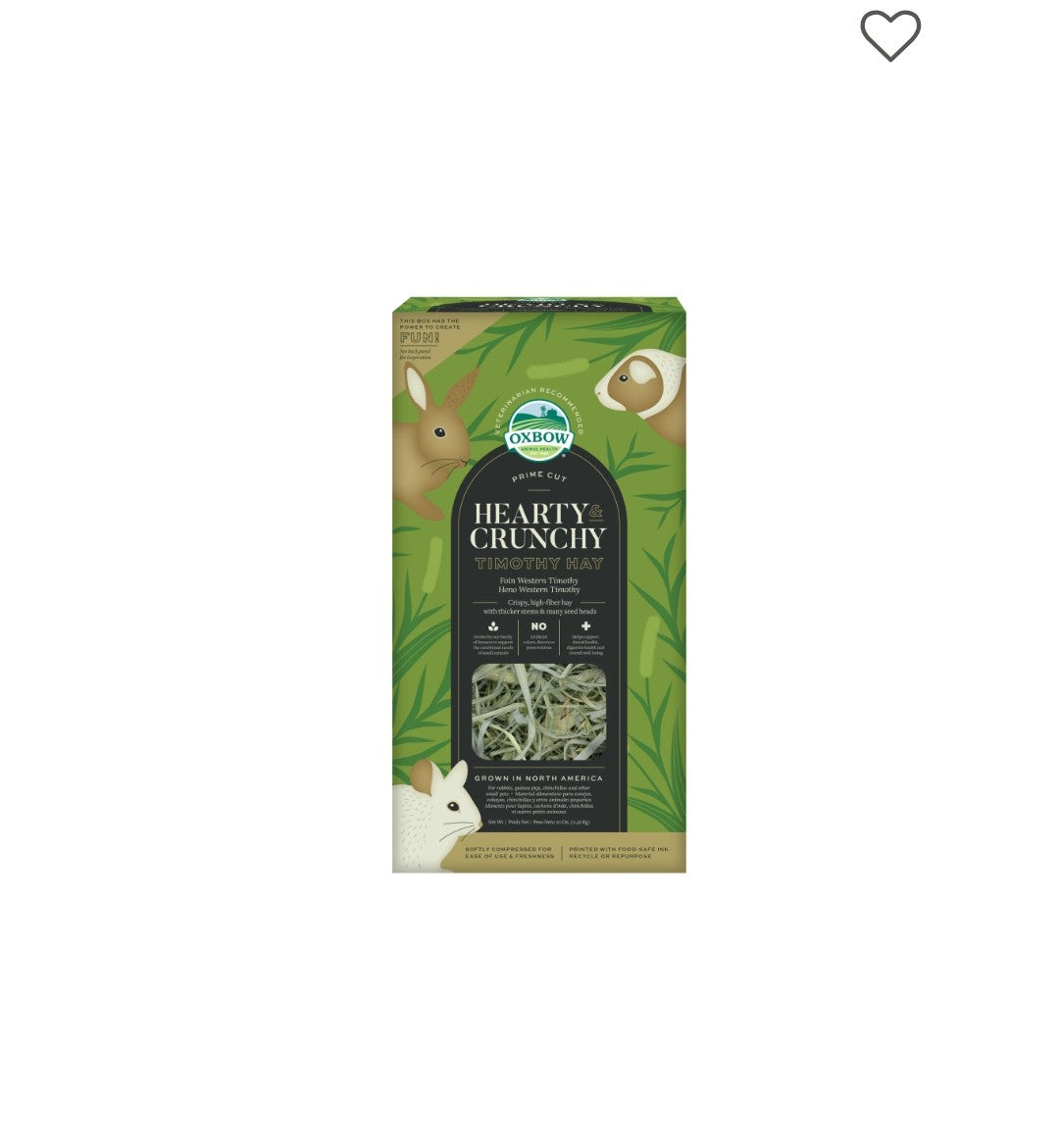 Oxbow Prime Cut Hearty and Crunchy Timothy Hay 20 oz