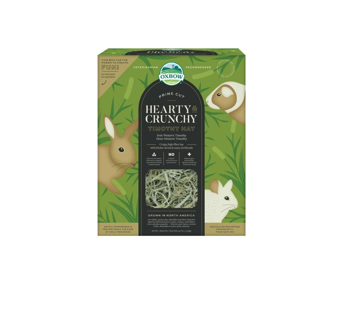 Oxbow Prime Cut Hearty and Crunchy Timothy Hay 40 oz