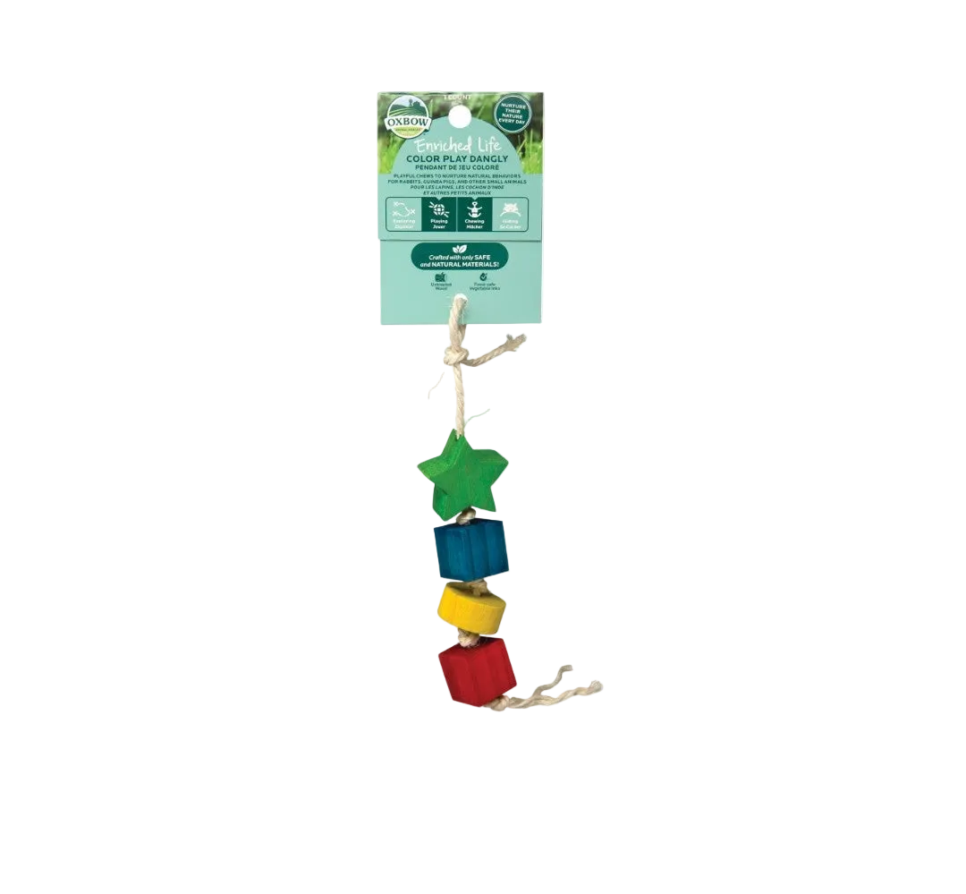 Oxbow Color Play Dangly Small Animal Toy
