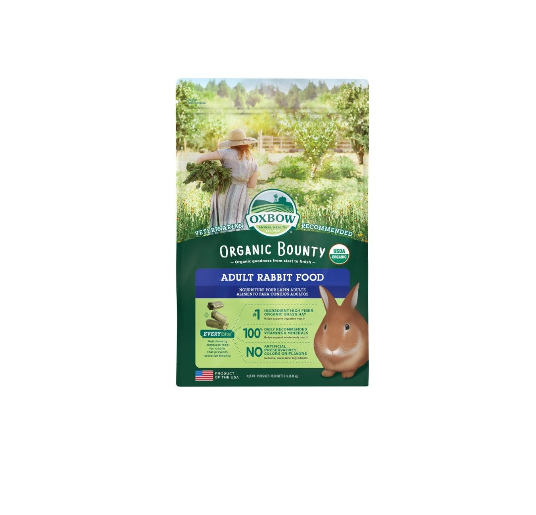 Oxbow Organic Bounty Adult Rabbit Food 3 lbs