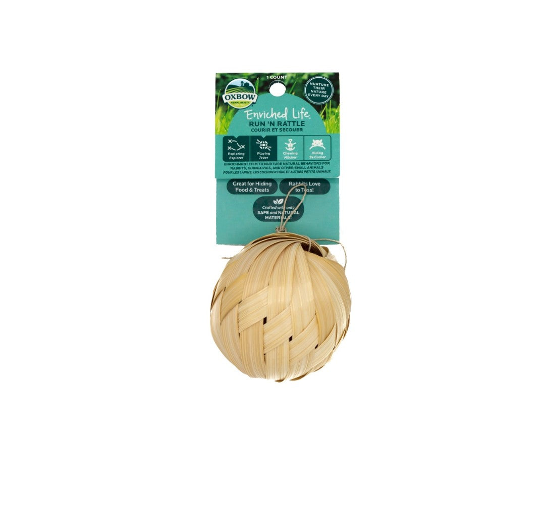 Oxbow Run and Rattle Small Animal Toy