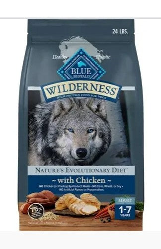 Blue Buffalo Dog Wilderness High Protein Chicken With Grain 25 lb