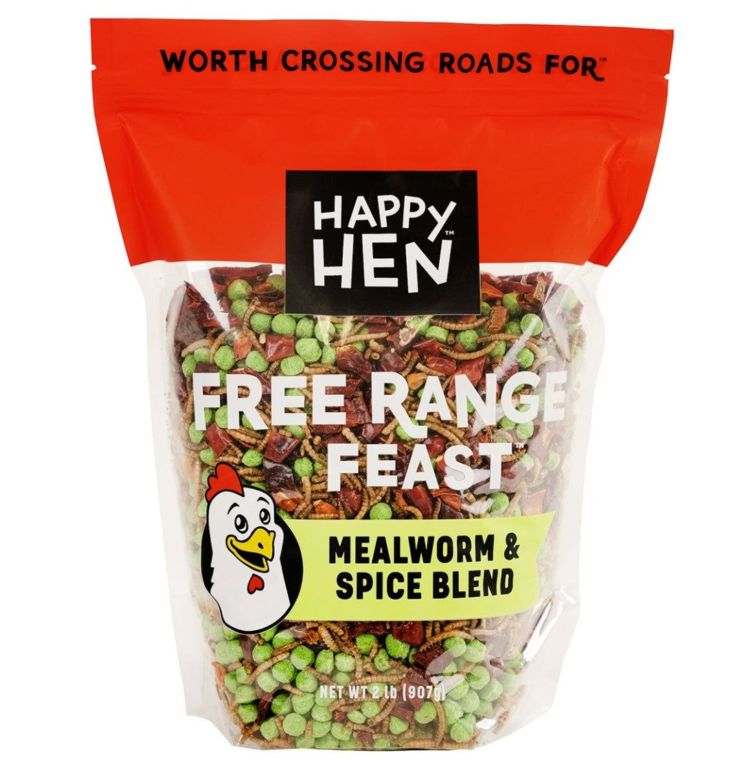 Happy Hen Free Range Feast Mealworm and Spice 2 lbs