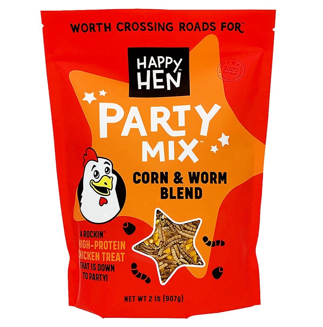 Happy Hen Party Mix Corn and Mealworm 2 lbs