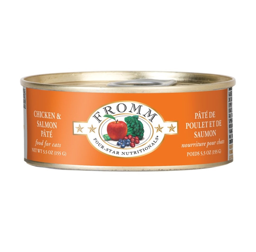 Fromm Cat 4 Star Chicken And Salmon 5.5 oz 12 pack