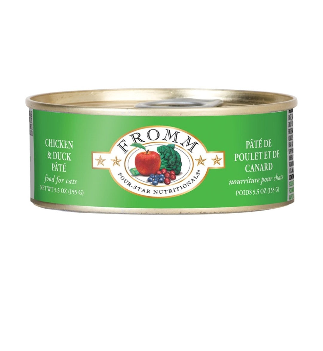 Fromm Cat 4 Star Chicken and Duck 5.5 oz cans 12 pack
