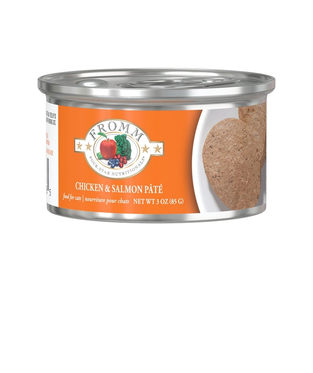 Fromm Cat 4 Star Grain Free Chicken And Salmon 3 oz cans 12 pack