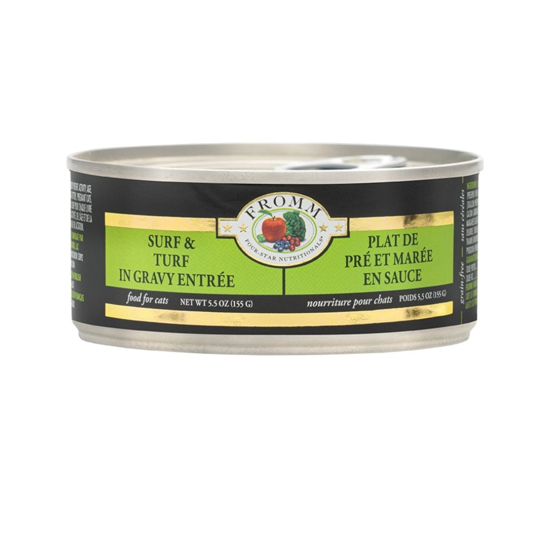 Fromm Cat 4 Star Grain Free Surf and Turf 5.5 cans 12 pack