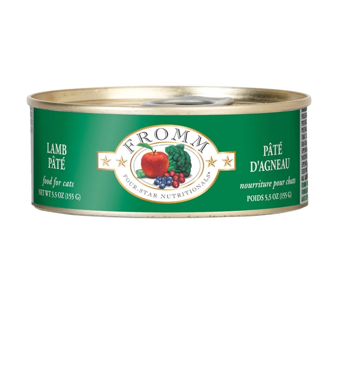 Fromm Cat 4 Star Lamb Pate 5.5 oz cans 12 pack