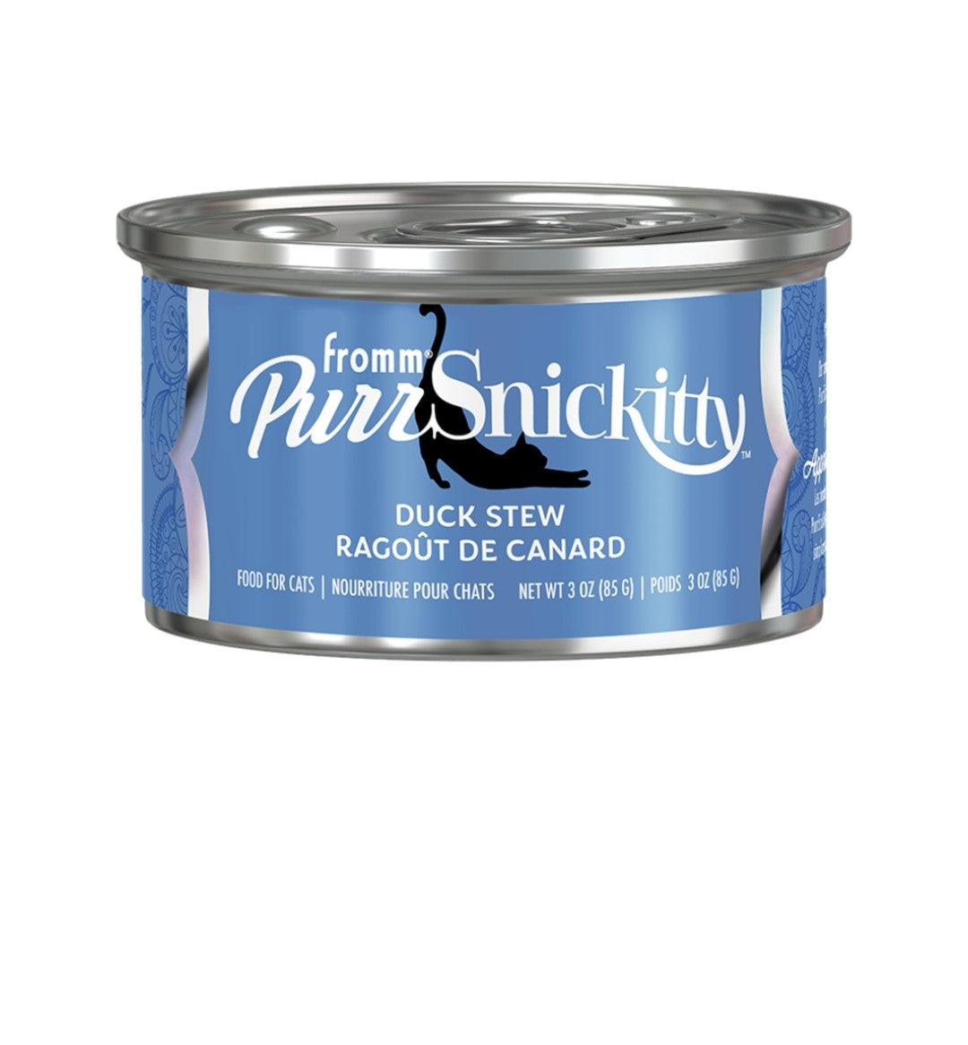 Fromm Cat Purrsnickey Duck Stew 3 oz cans 12 pack