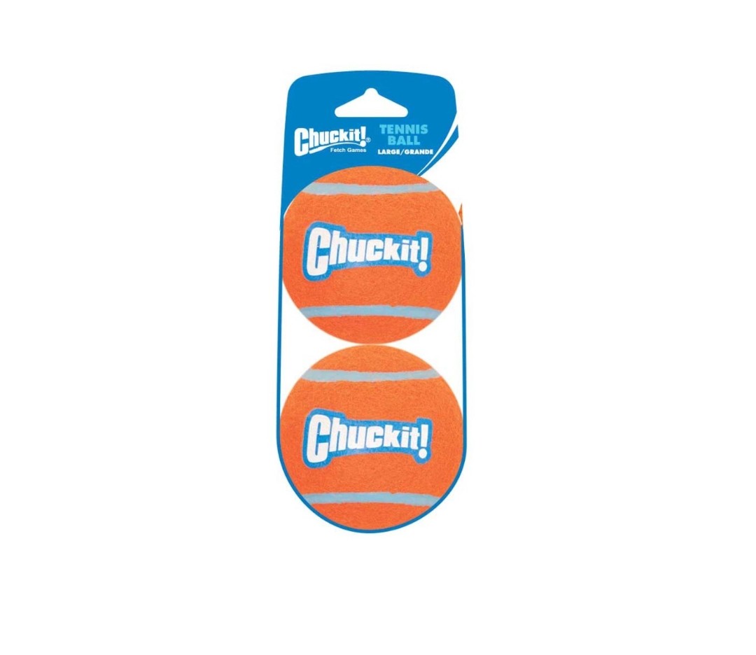 Chuckit Tennis Ball Dog Toy Large 2 pack