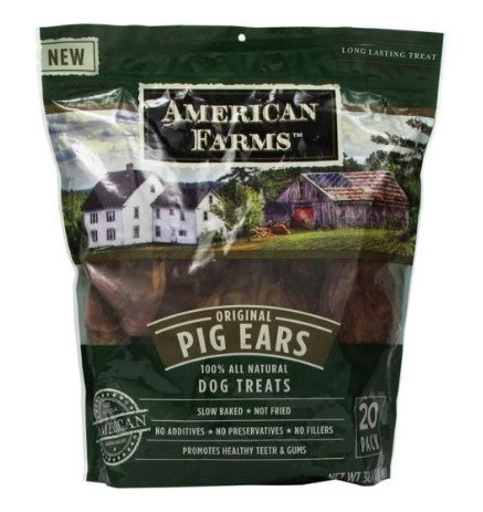 American Farms Pig Ears 20 pack 38.4 0z