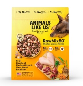 Animals Like Us Freeze Dried Raw mix 50 Cage Free Chicken 2 lbs