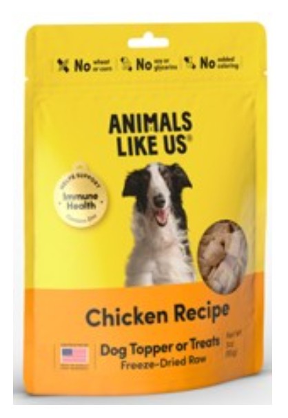 Animals Like Us Freeze Dried Chicken Dog Topper/Treat 3 oz
