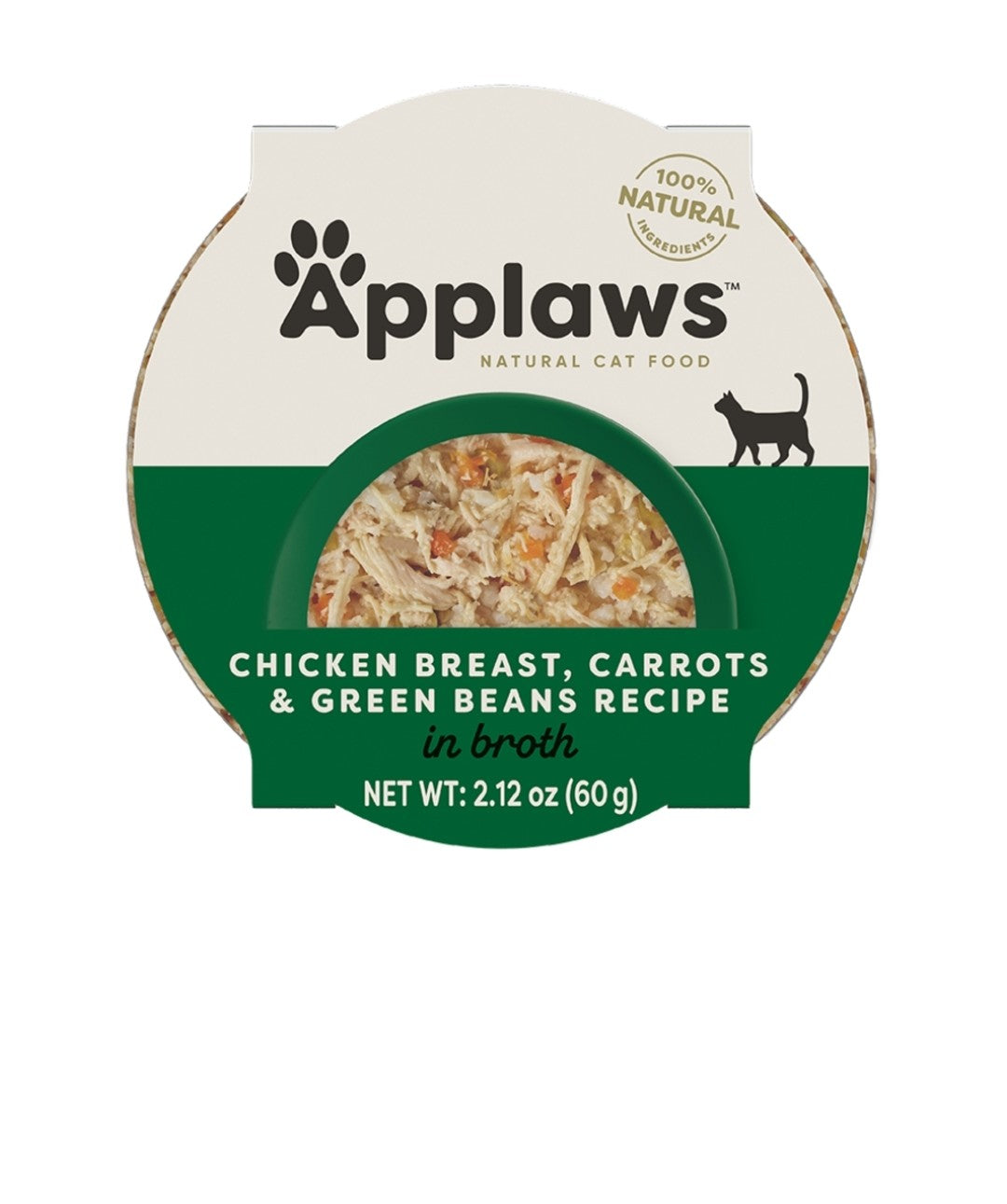 Applaws Cat Chicken With Carrots and Green Beans in Broth 2.12 oz 10 pack