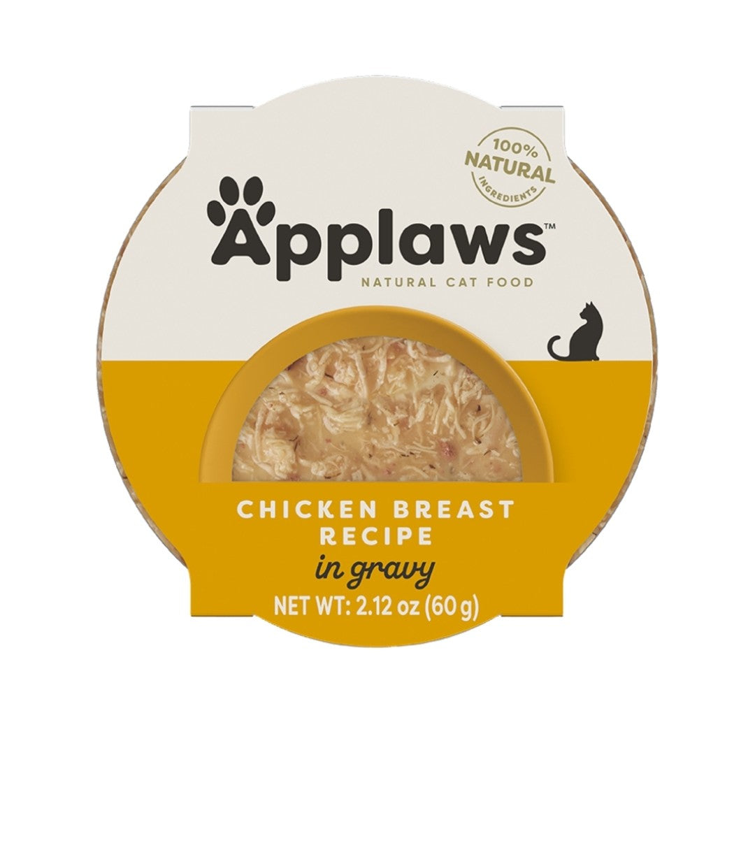 Applaws Cat Grain Free Chicken Flakes In Gravy 2.12 oz 10 pack