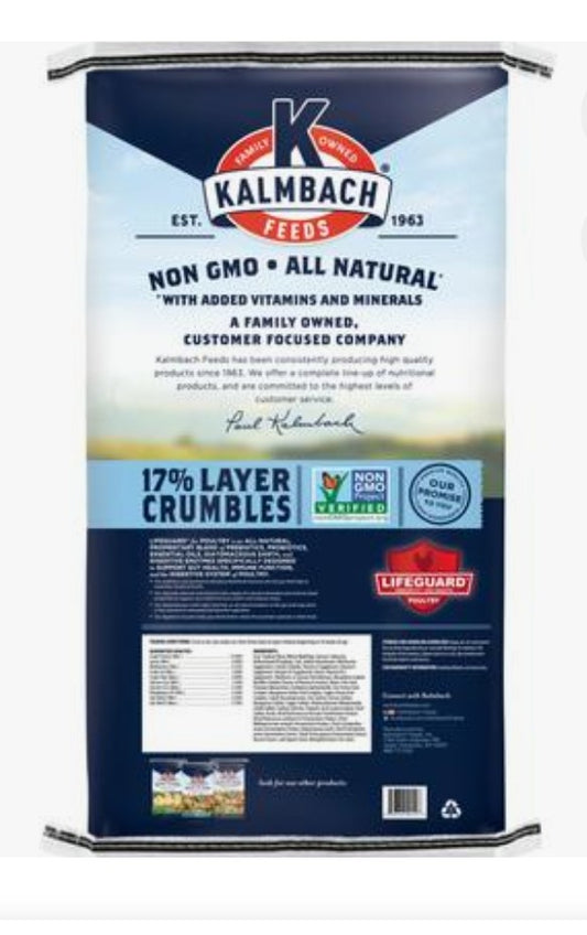 NON-GMO 17 % Layer Crumbles 50lb