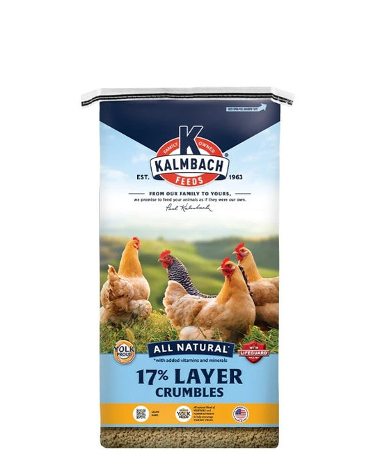 17% All natural layer Crumbles 50lb
