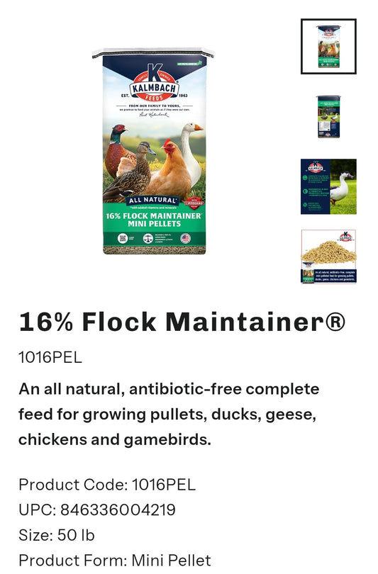 16% Flock Maintainer 50lb