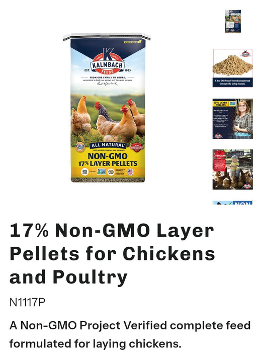 17% Non- GMO Layer pellets