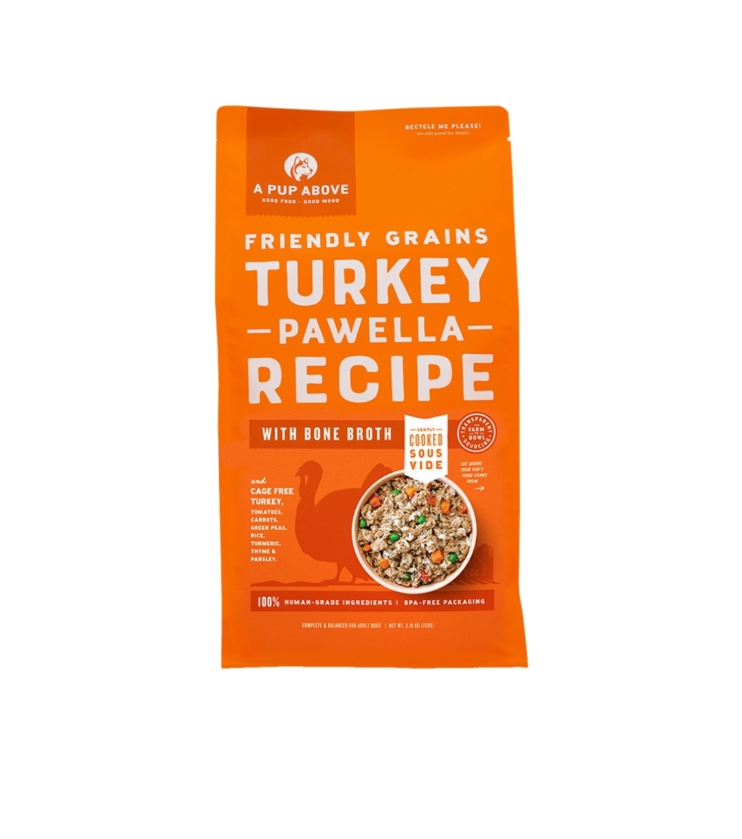 A Pup Above Frozen Dog Food Grains Turkey 7lb
