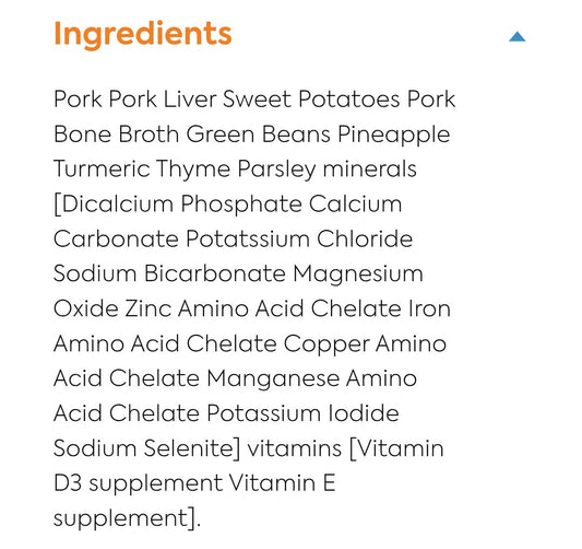 A Pup Above Frozen Grain Free Dog Food Pork 3lb
