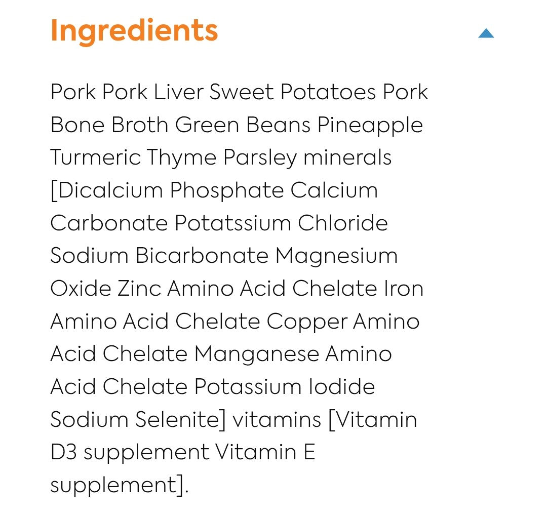 A Pup Above Frozen Grain Free Dog Food Pork 7lb