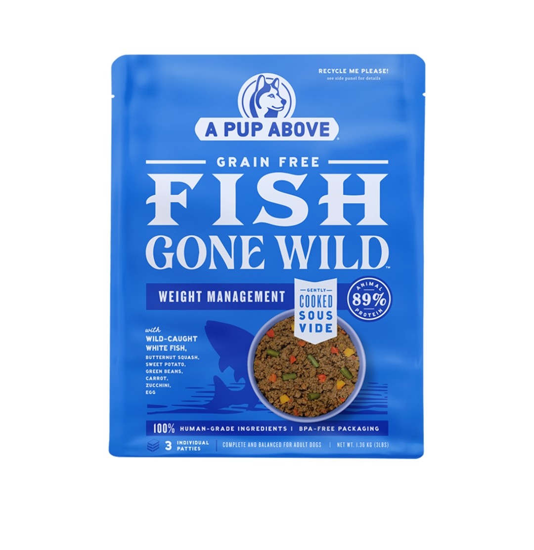 A Pup Above Frozen Grain Free Dog Food Fish Gone Wild 3lb