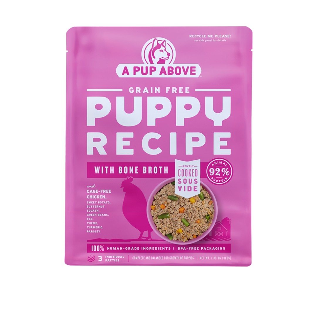 A Pup Above Frozen Grain Free Dog Food Puppy Recipe 7lb