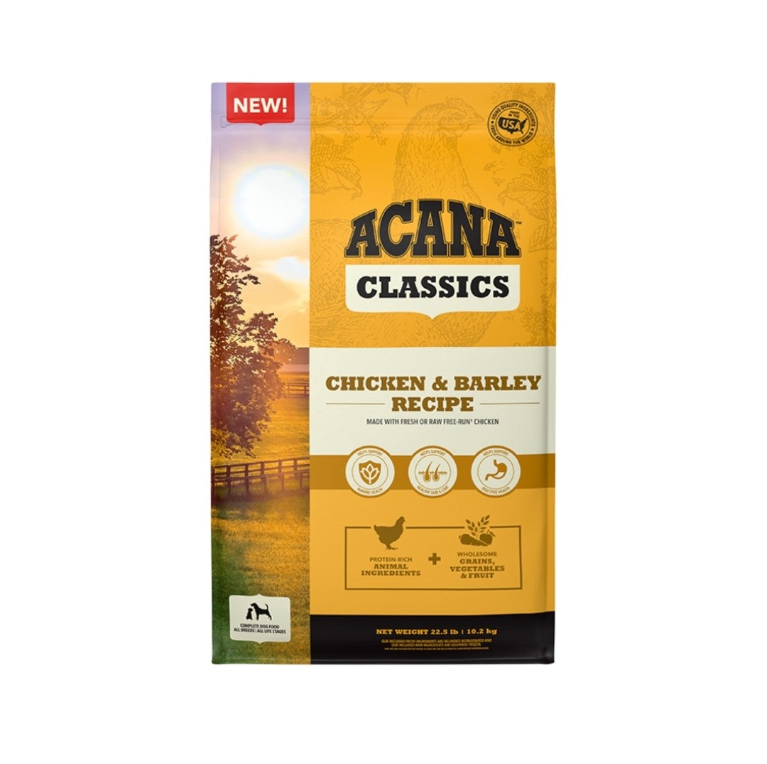 Acana Dog Food Classics Chicken & Barley Recipe 22.5lb