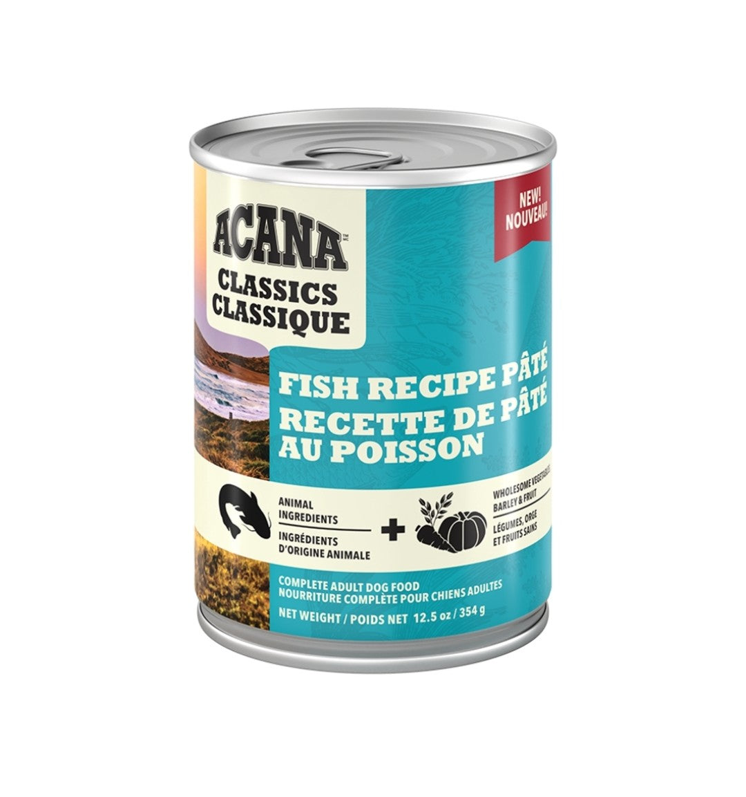 Acana Dog Food Classics Pate Fish Recipe 12.5oz 12 Pack