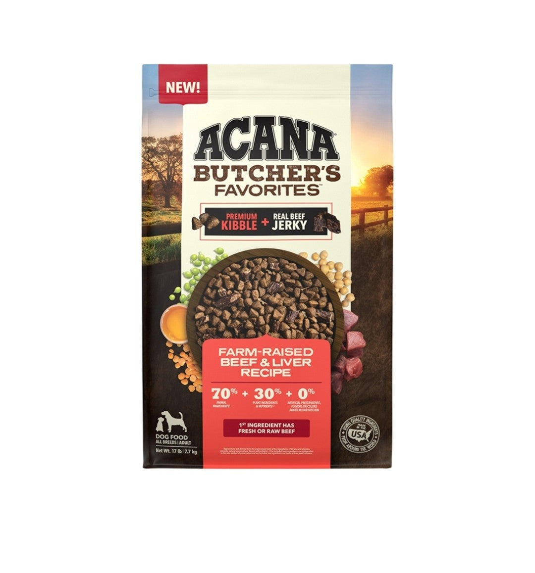 Acana Dog Food Grain Free Butchers Favorites Farm Raised Beef 4lb
