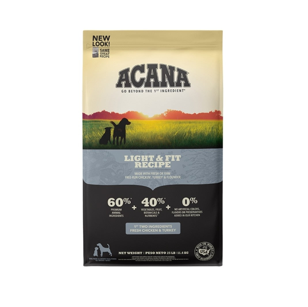 Acana Dog Food Grain Free Light & Fit Recipe 4.5lb