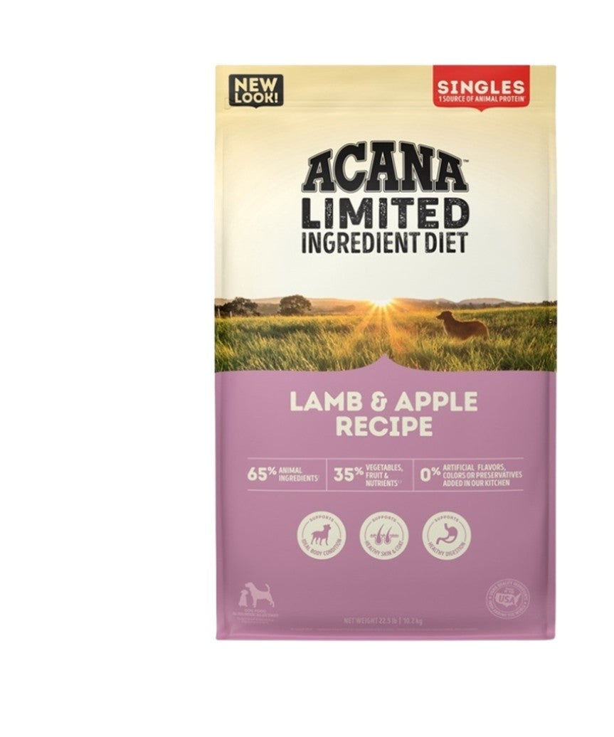 Acana Dog Food Grain Free Singles Lamb & Apple Recipe 4.5lb