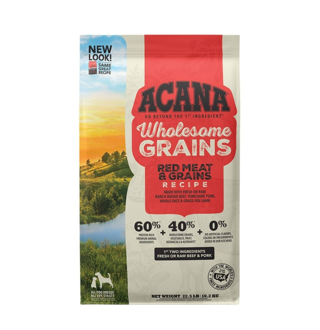 Acana Dog Food Wholesome Grains Red Meat 22.5lb