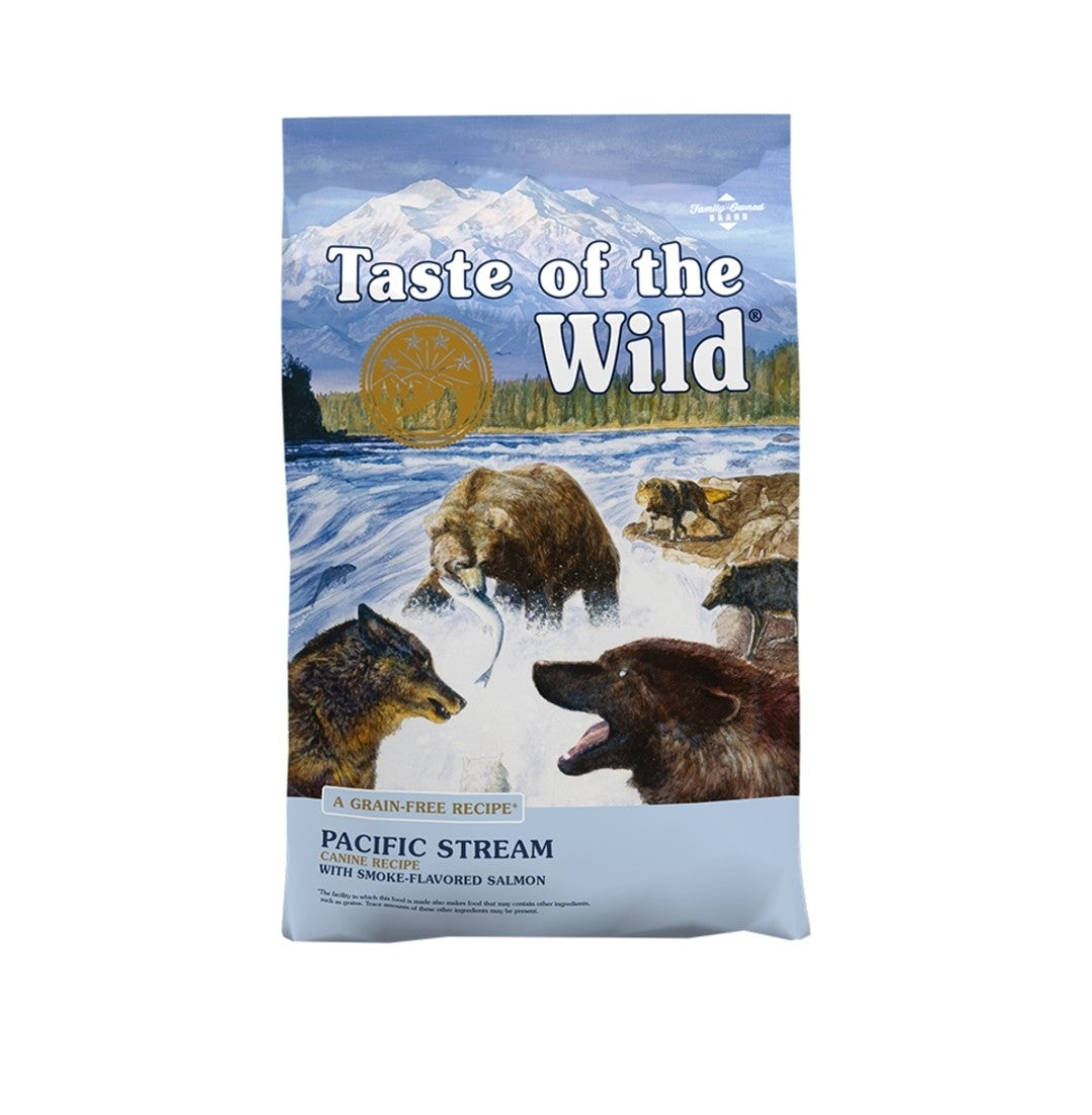 Taste of the wild dog food Grain Free Pacific Stream With Smoke Flavored Salmon 28lb