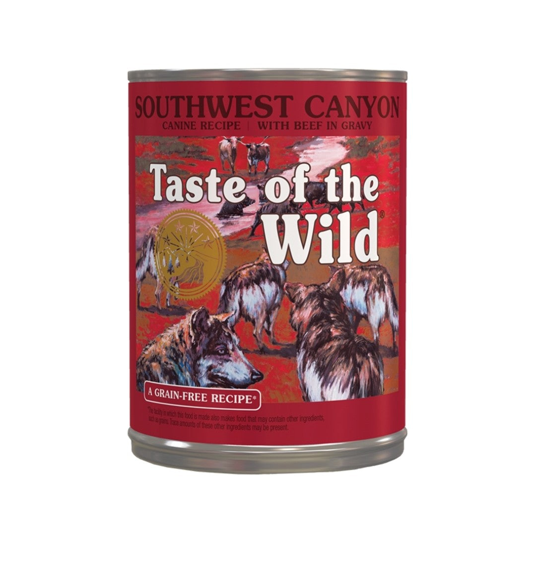 Taste of the wild wet dog food Grain Free Southwest Canyon with Beef and Gravy 13.2 oz 12 Pack