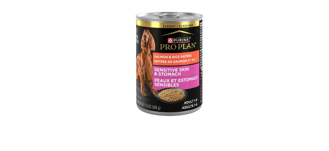 Pro plan sensitive skin and stomach Salmon With Rice Dog Food 13oz cans 12 pack