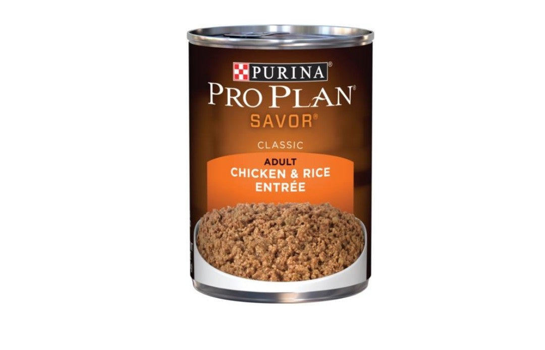 Pro plan complete essentials chicken and rice Entree wet dog food 12 pack 3oz cans