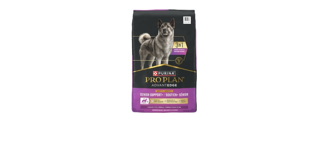 Pro Plan Advantage Senior Support + Shredded blend chicken and Rice dog 22lb