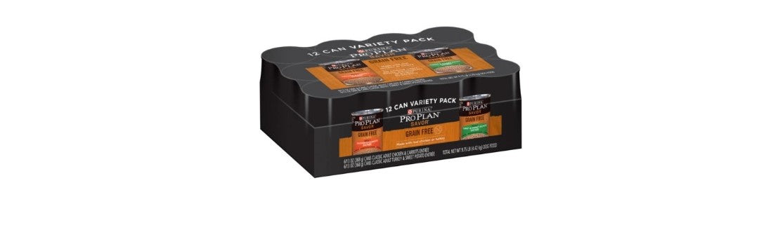 Pro Plan Grain Free Variety Pack 12 13oz cans dog