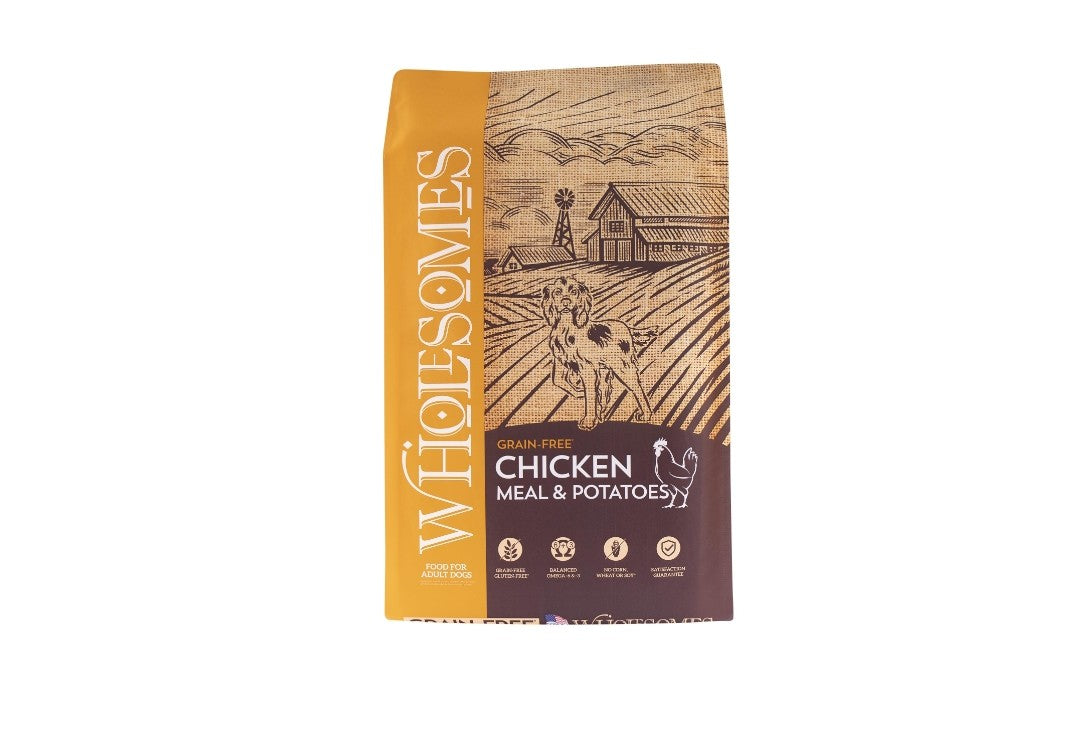 Wholesome's Chicken Meal and Potatoes Grain Free Dog 35lb