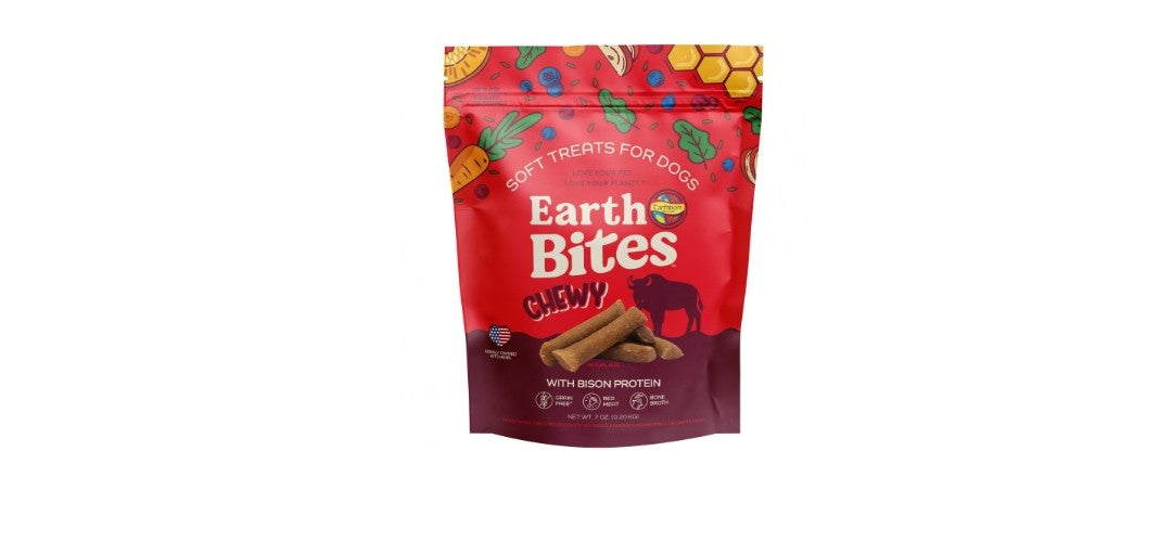 Earthborn Holistic Bites Chewy Bison Dog Treats 7oz