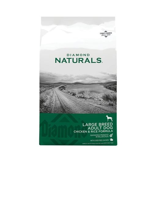 Diamond Naturals Dog Large Breed Adult Chicken and Rice 40lb