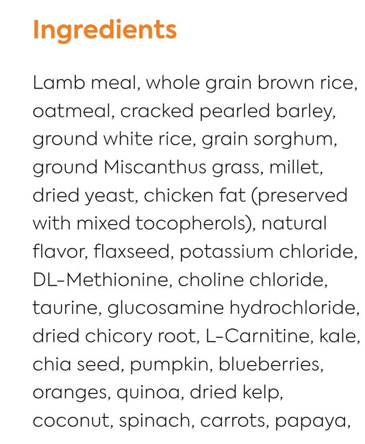 Diamond Naturals Dog Light Ault Lamb Meal and Rice 30lb