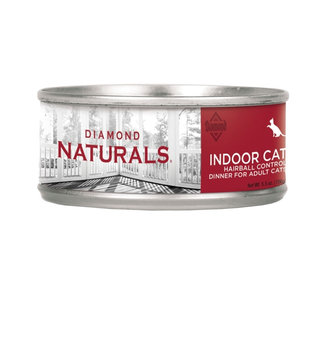 Diamond Naturals Cat Indoor Hairball Control Dinner 5.5oz 24 pack