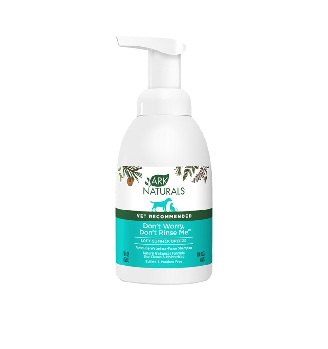 Ark Naturals Dog Don't Worry Rinse Me Waterless Shampoo 18oz