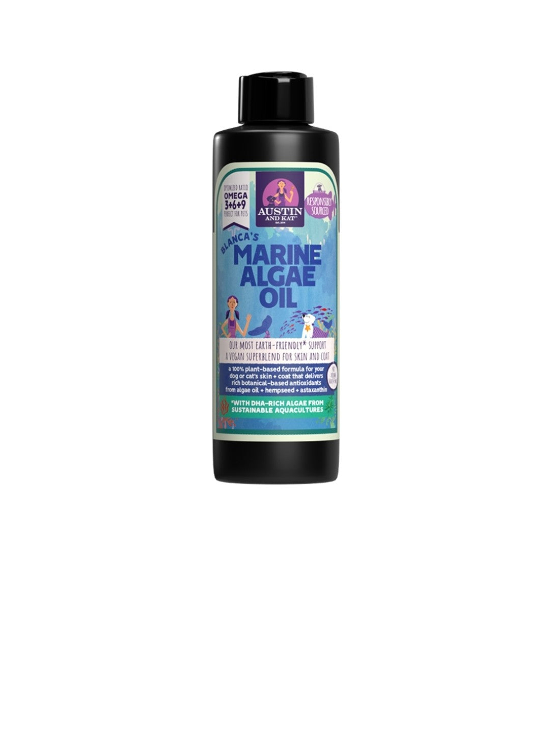 Austin and Kat Dog & Cat Marine Algae Oil 16oz
