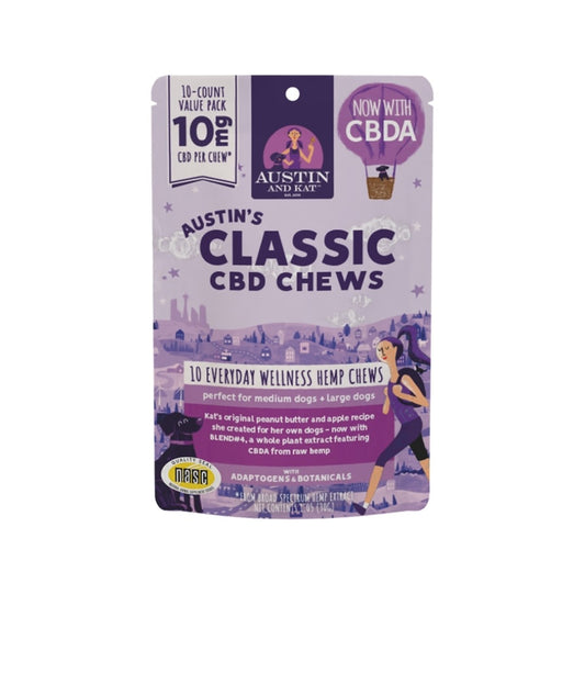 Austin and Kat Dog CBD Premium Chews 10MG 10 pack